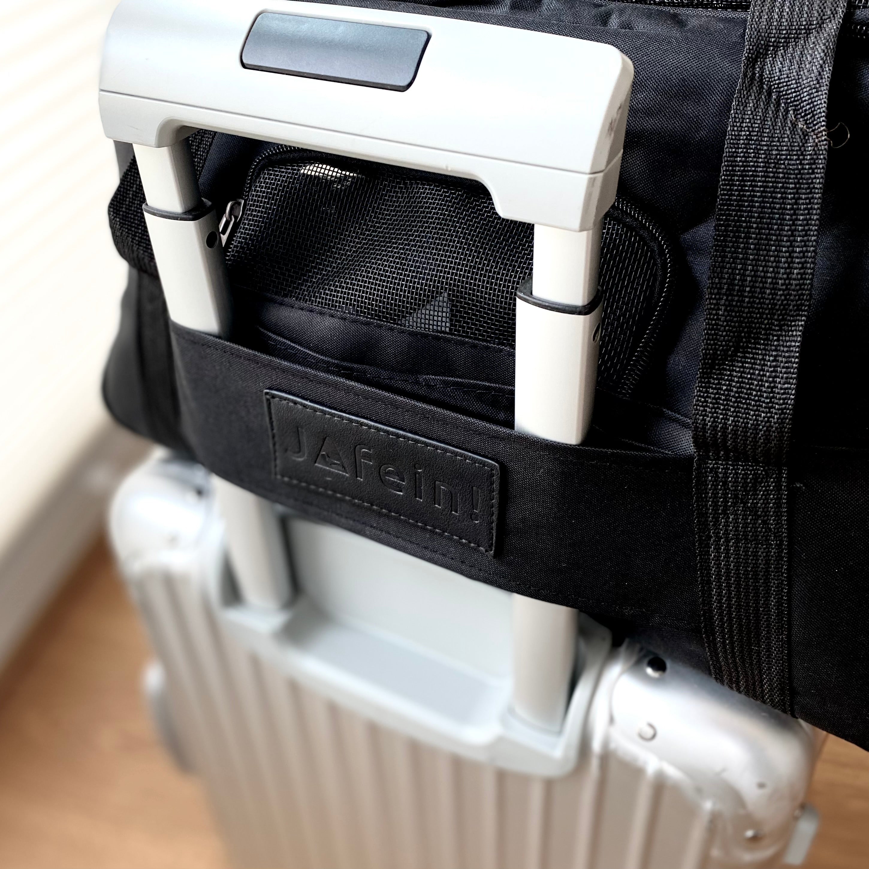 JAfein! Hundereisetasche Fly Bag Air Schwarz