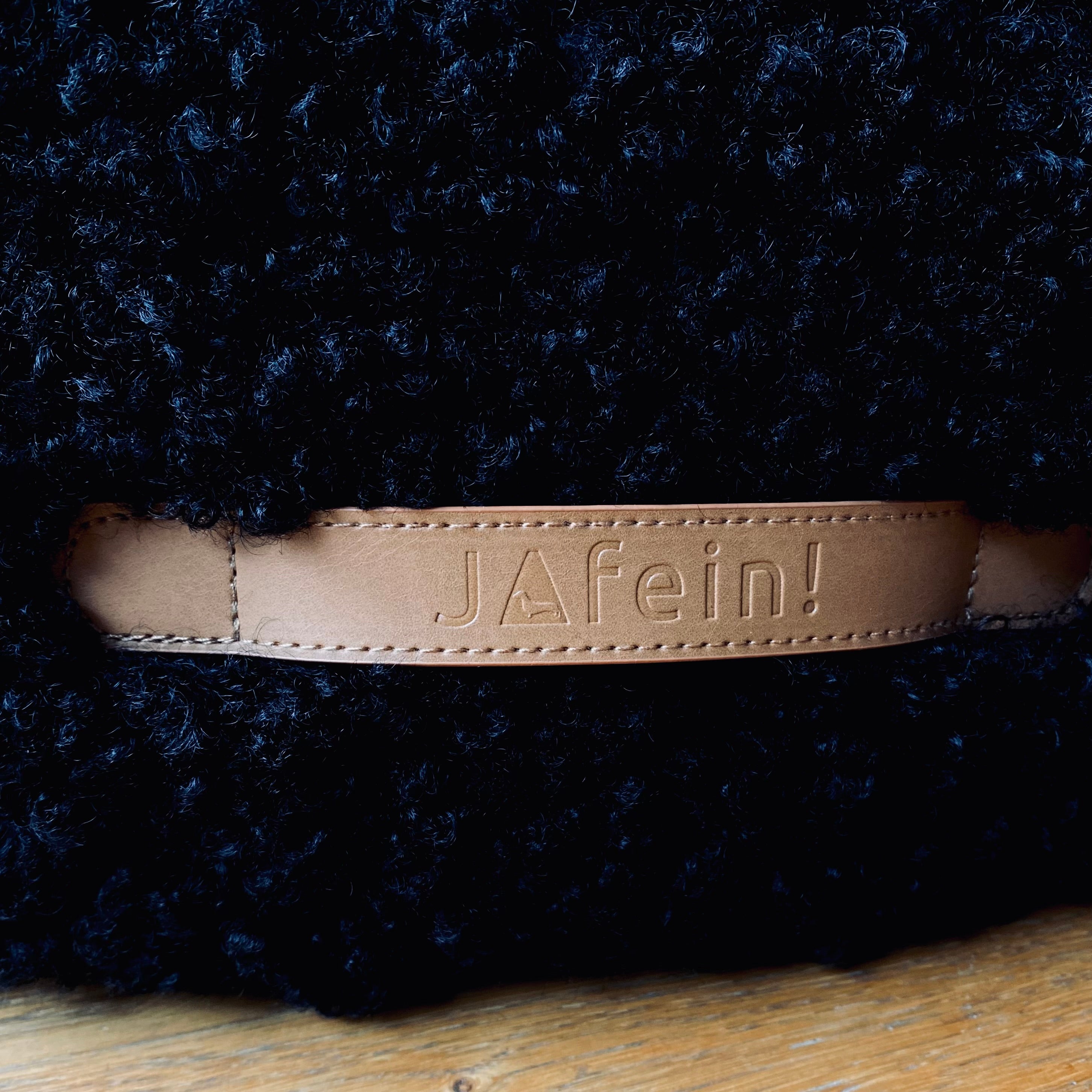 JAfein! Hundebett Bouclé Schwarz