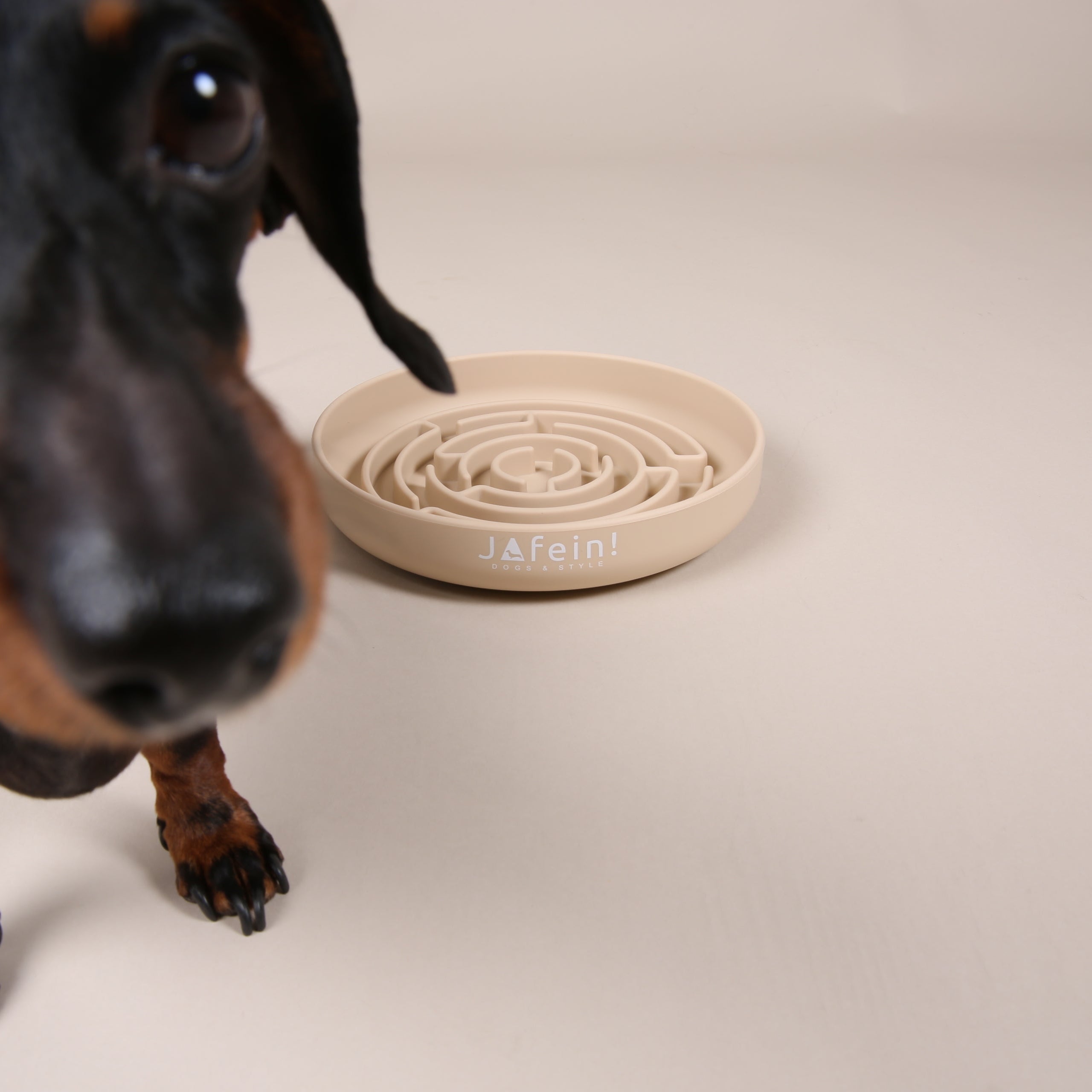 JAfein! Schleckteller Calme Greige