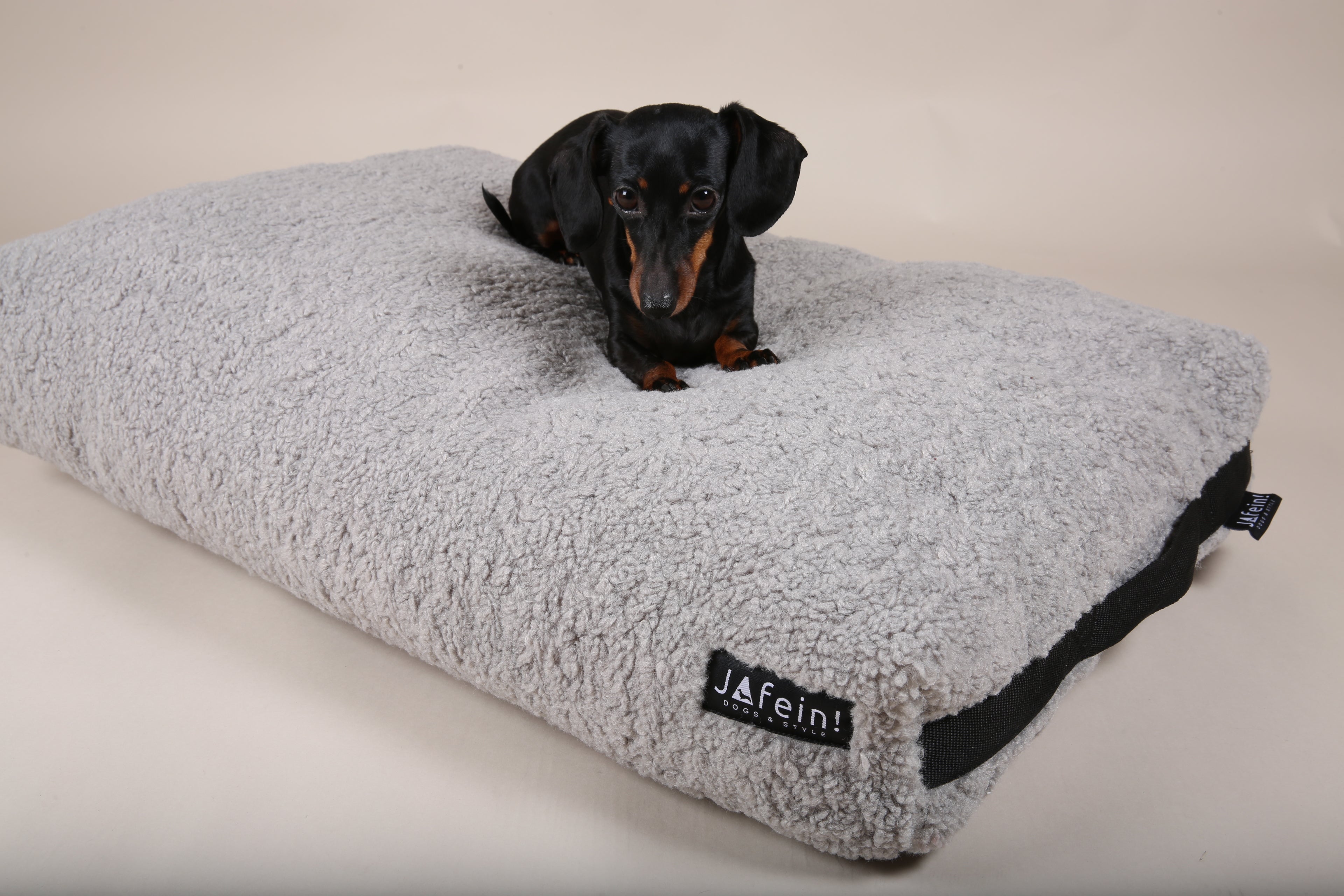 JAfein! Hundekissen Chillout Grau