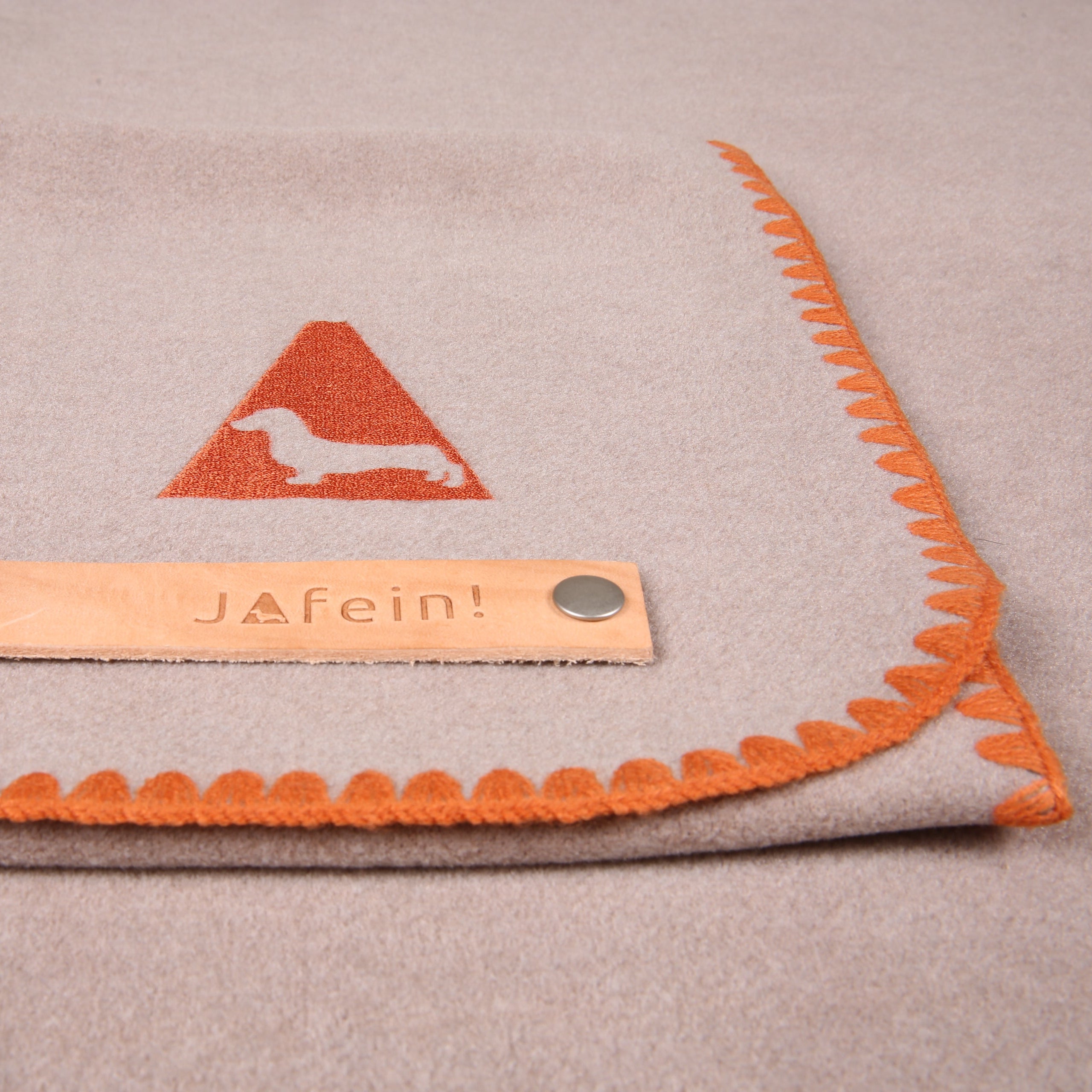 JAfein! Hundedecke Chic & Schnuff - Sand - Orange