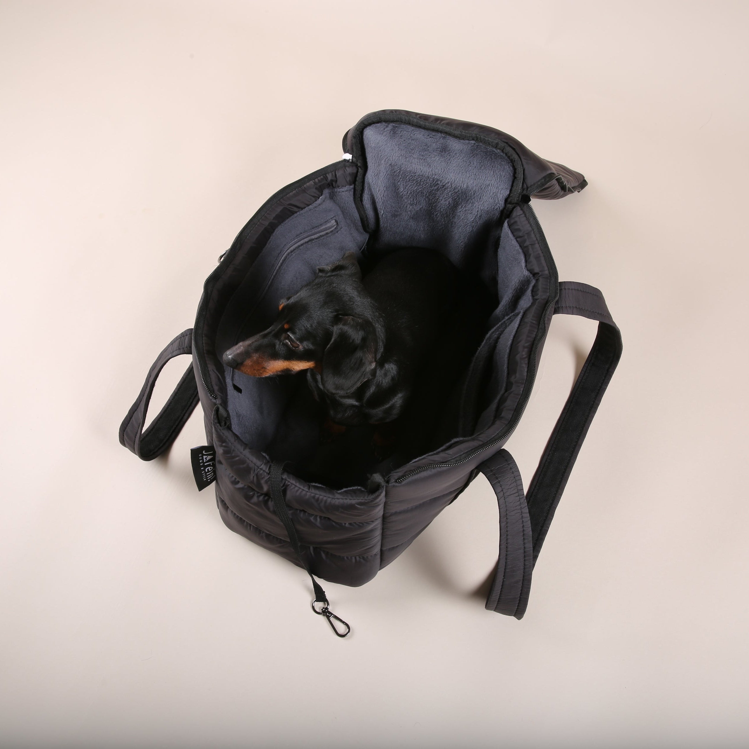 JAfein! Hundetasche Montblanc Schwarz