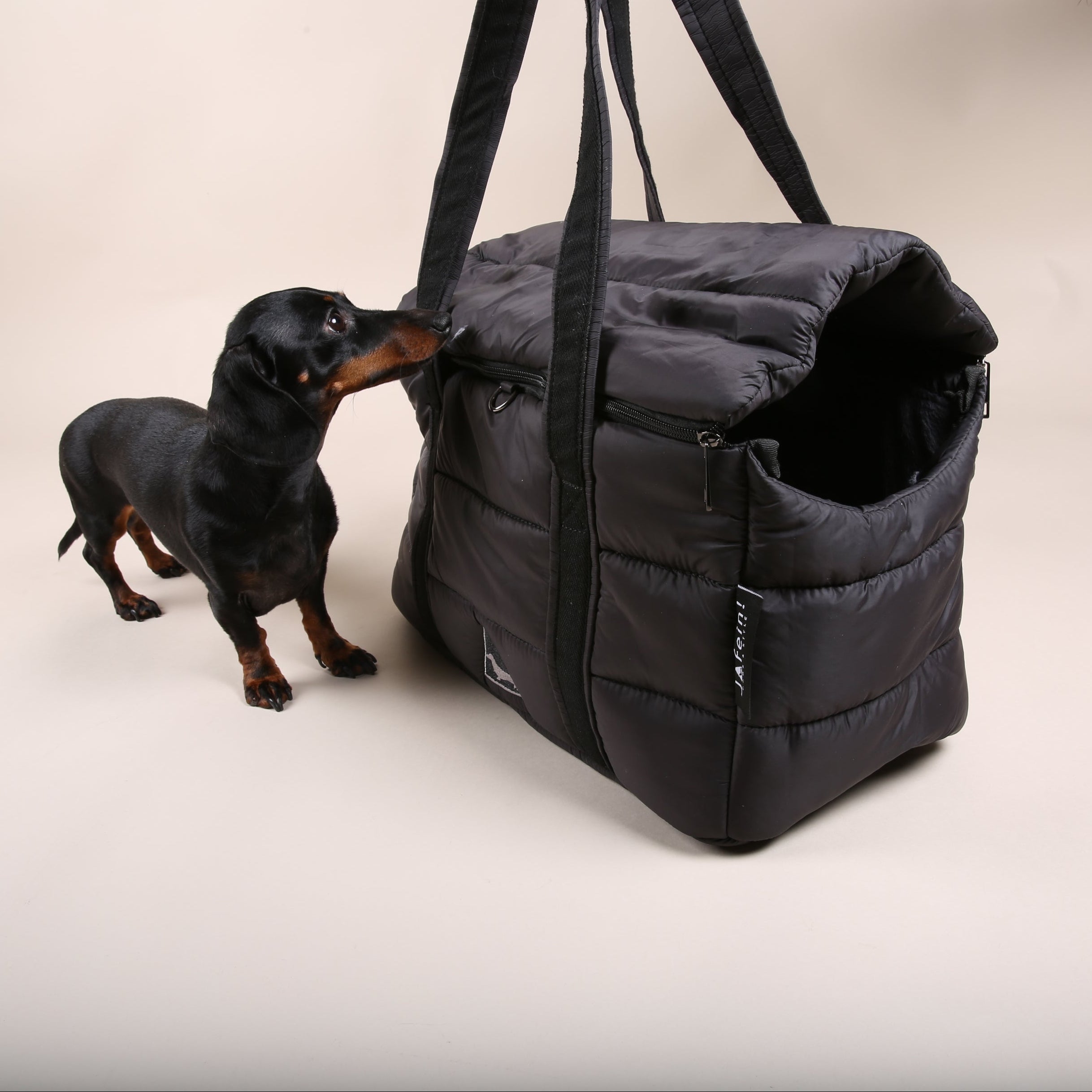 JAfein! Hundetasche Montblanc Schwarz