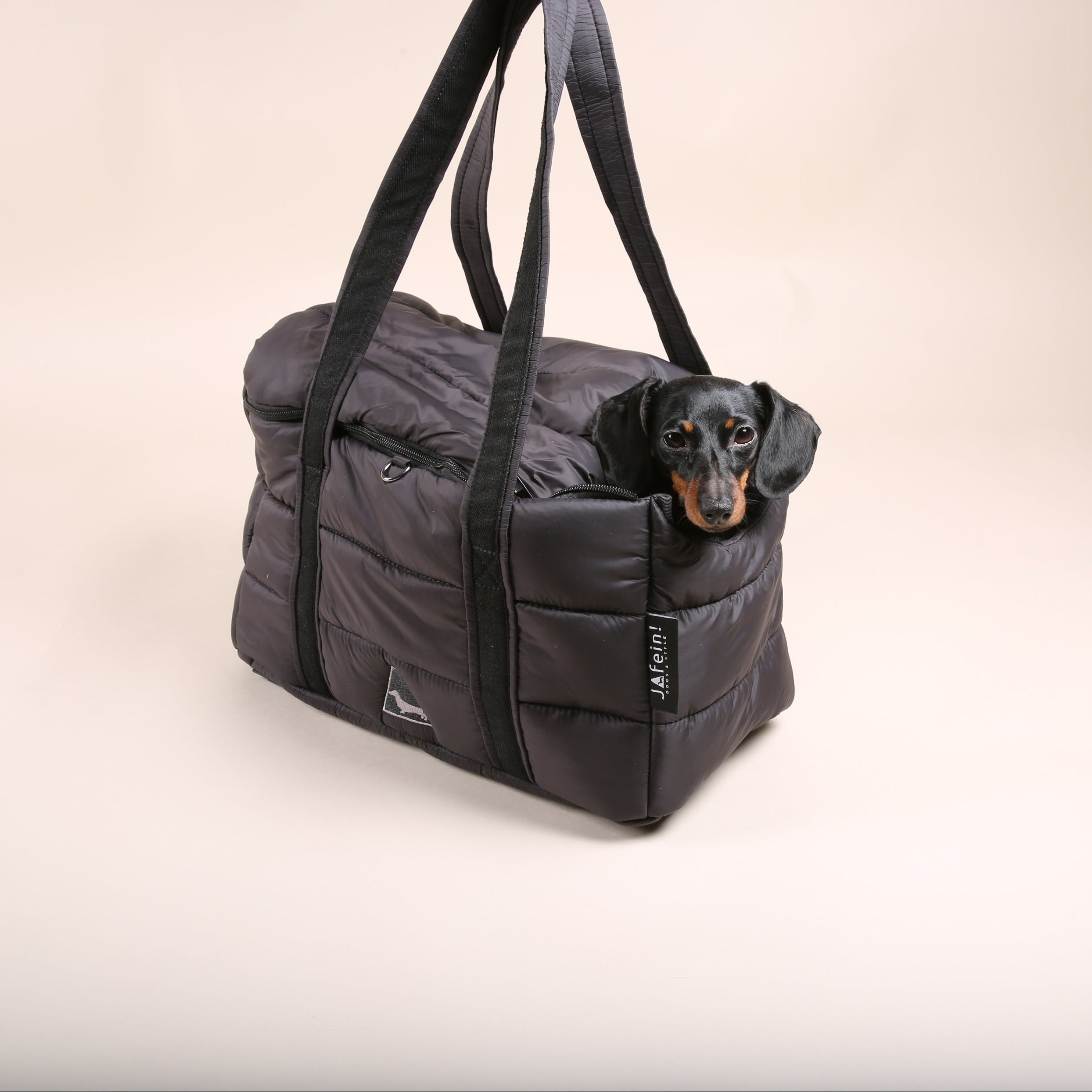 JAfein! Hundetasche Montblanc Schwarz