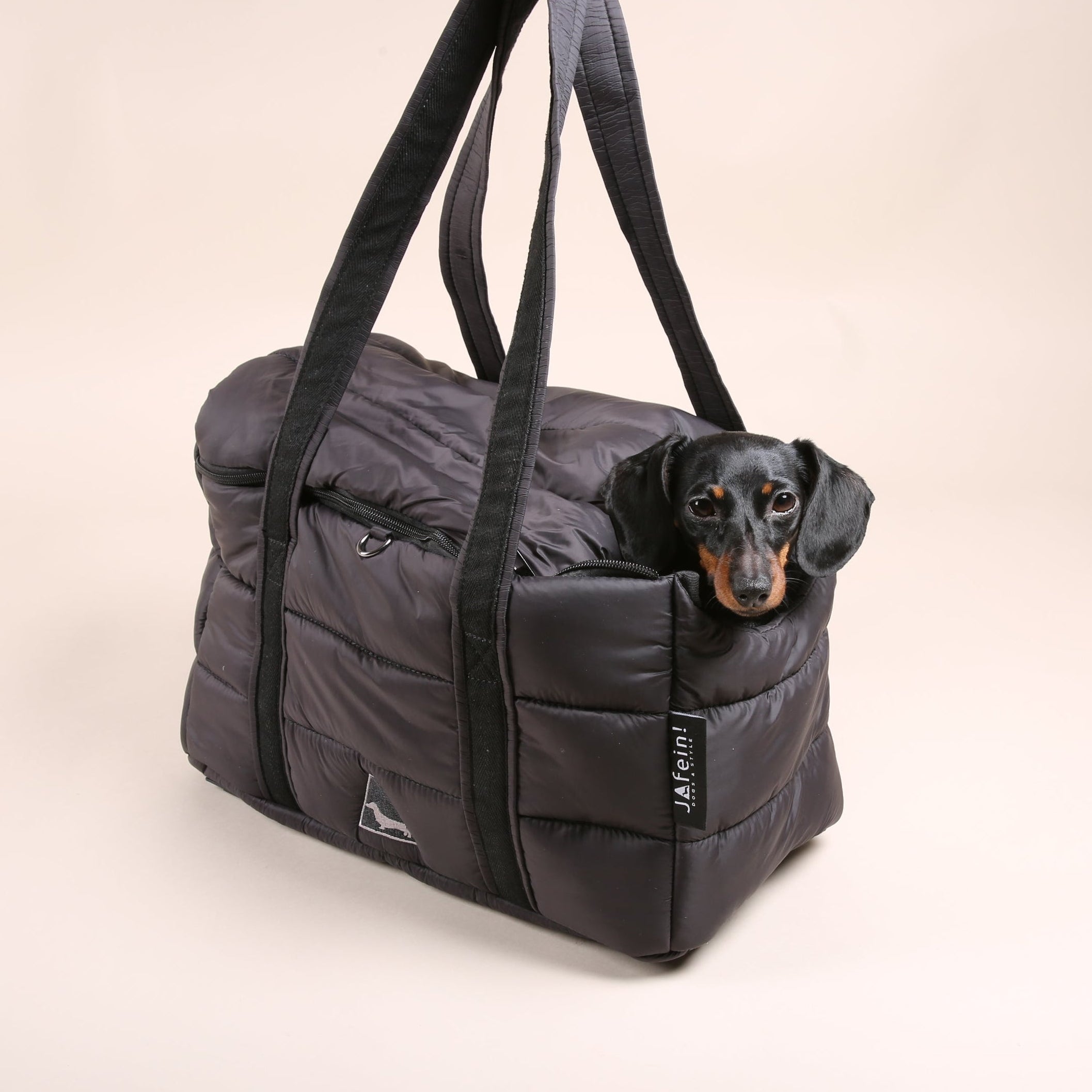 JAfein! Hundetasche Montblanc Schwarz