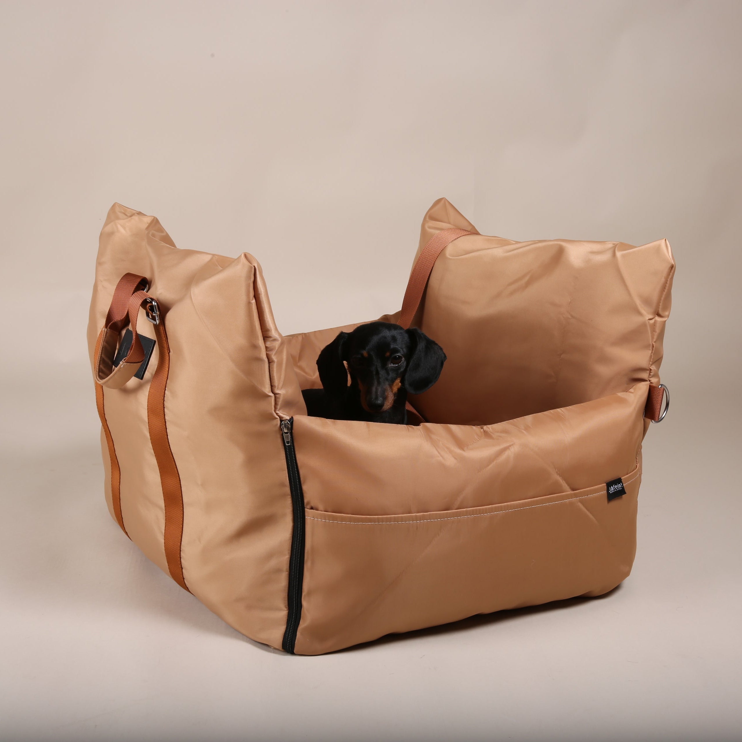 JAfein! Hundeautositz Toulouse Tour tragbar Camel