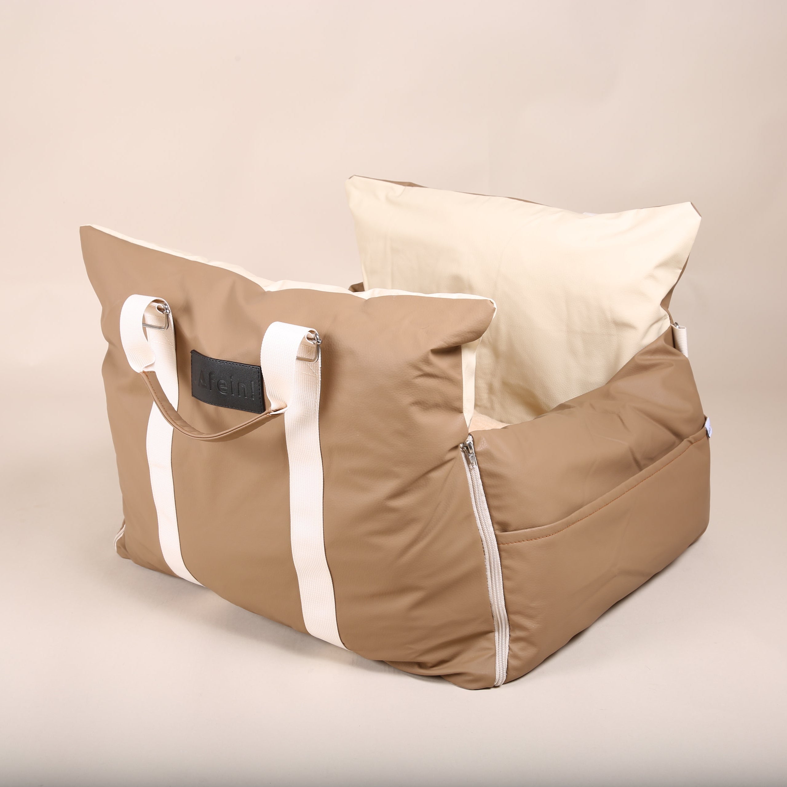 JAfein! Hundeautositz Toulouse Tour tragbar braun