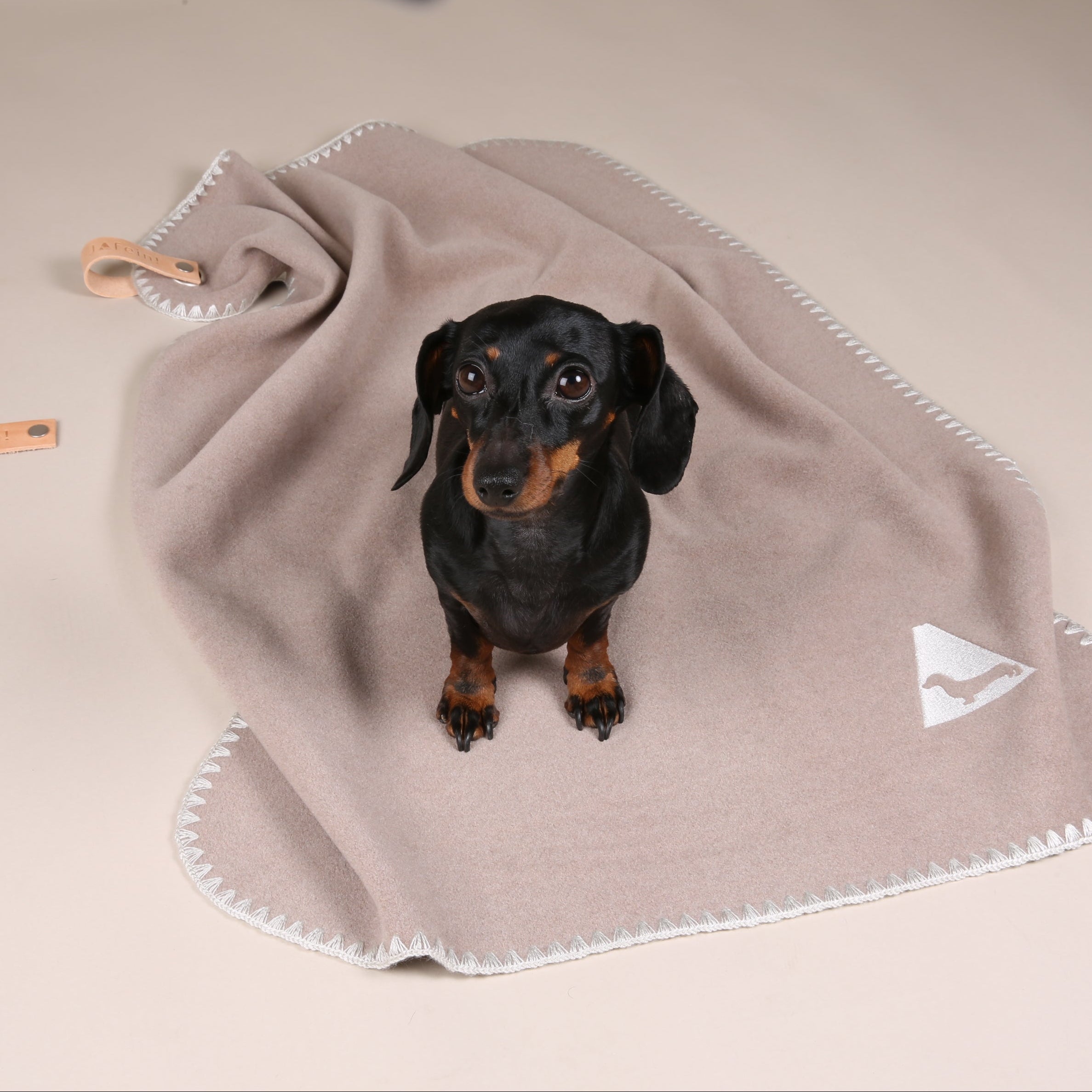 JAfein! Hundedecke Chic & Schnuff - Sand - Natur