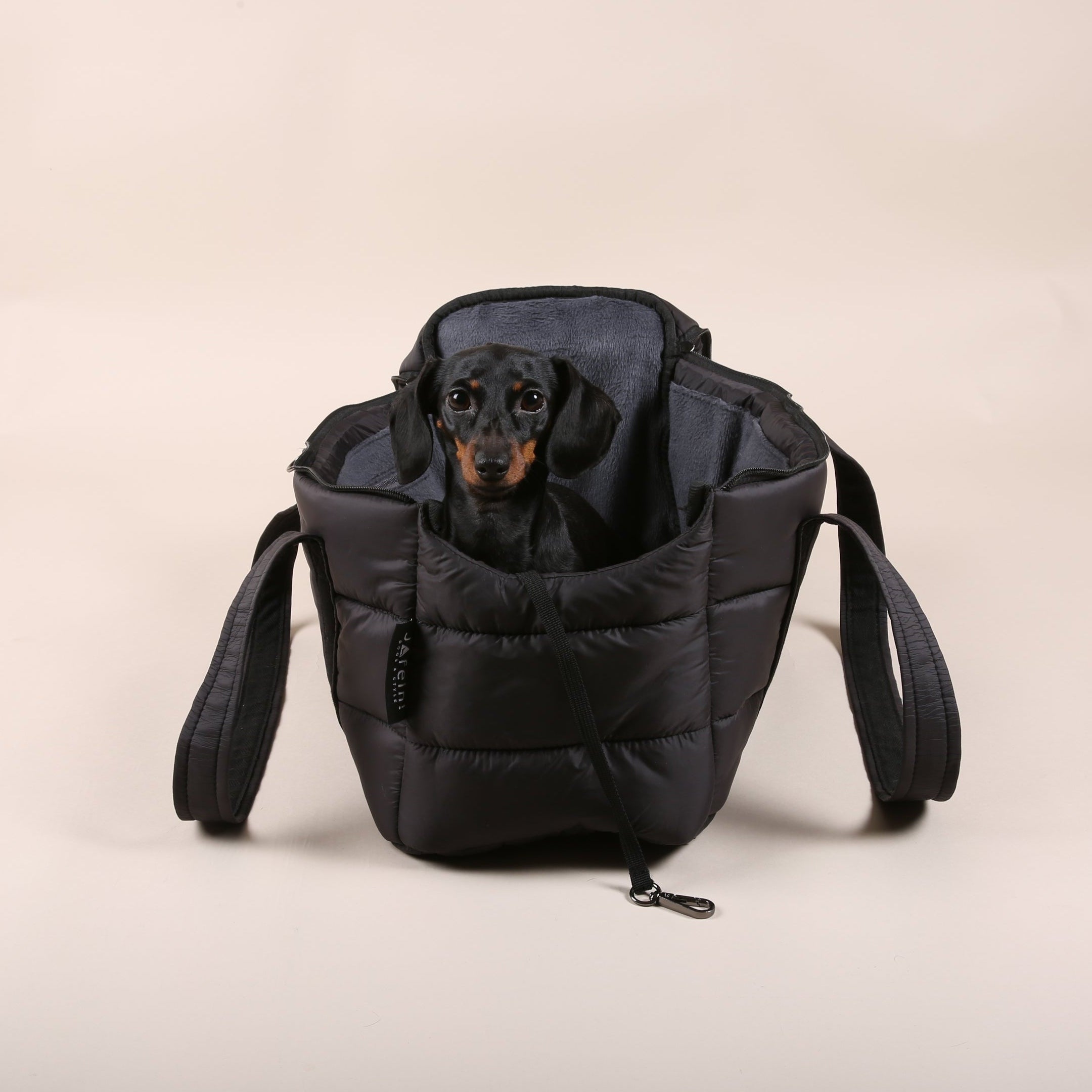 JAfein! Hundetasche Montblanc Schwarz