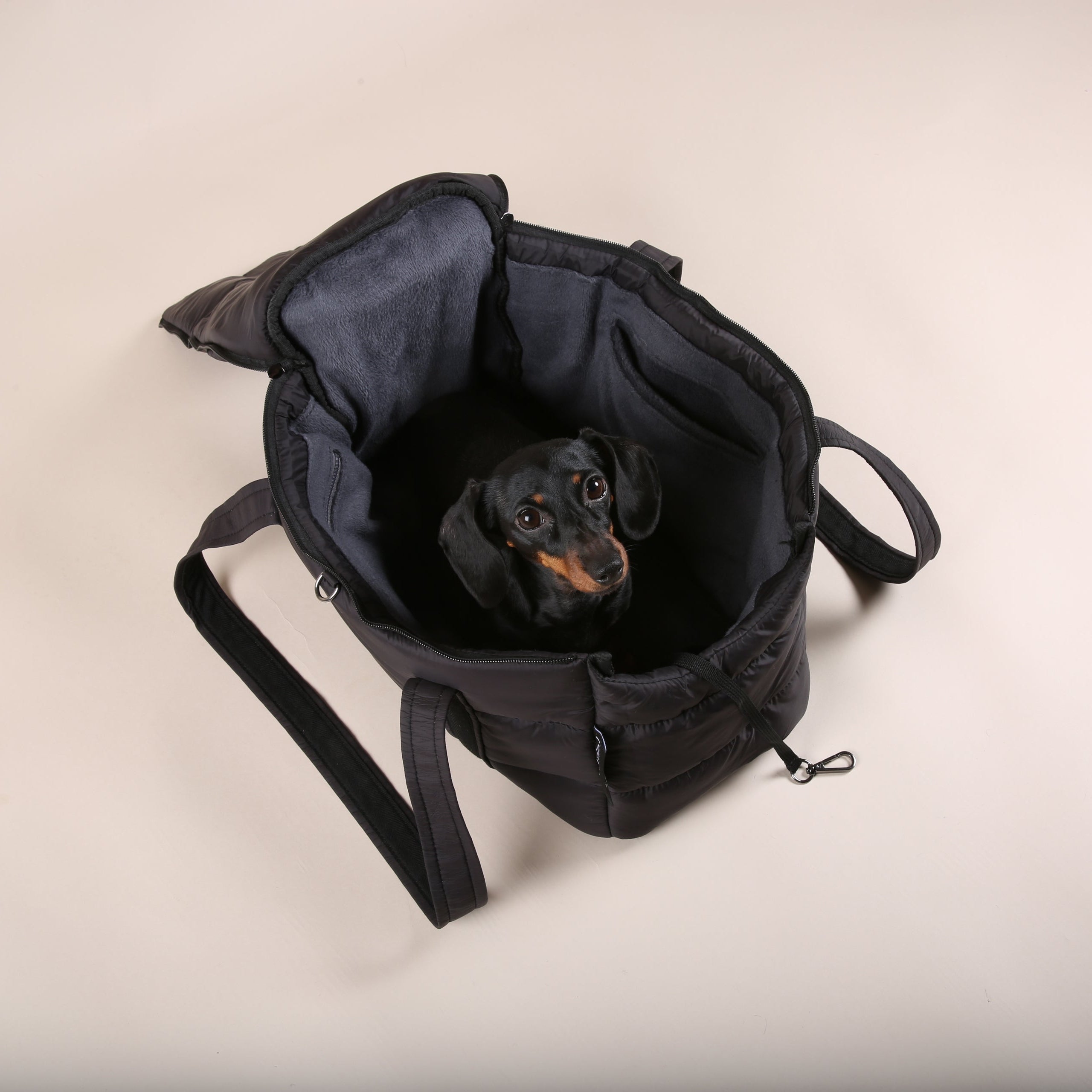 JAfein! Hundetasche Montblanc Schwarz